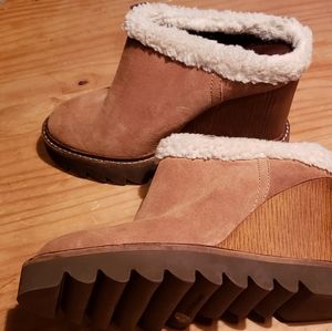 BCBG Suede mule shoes